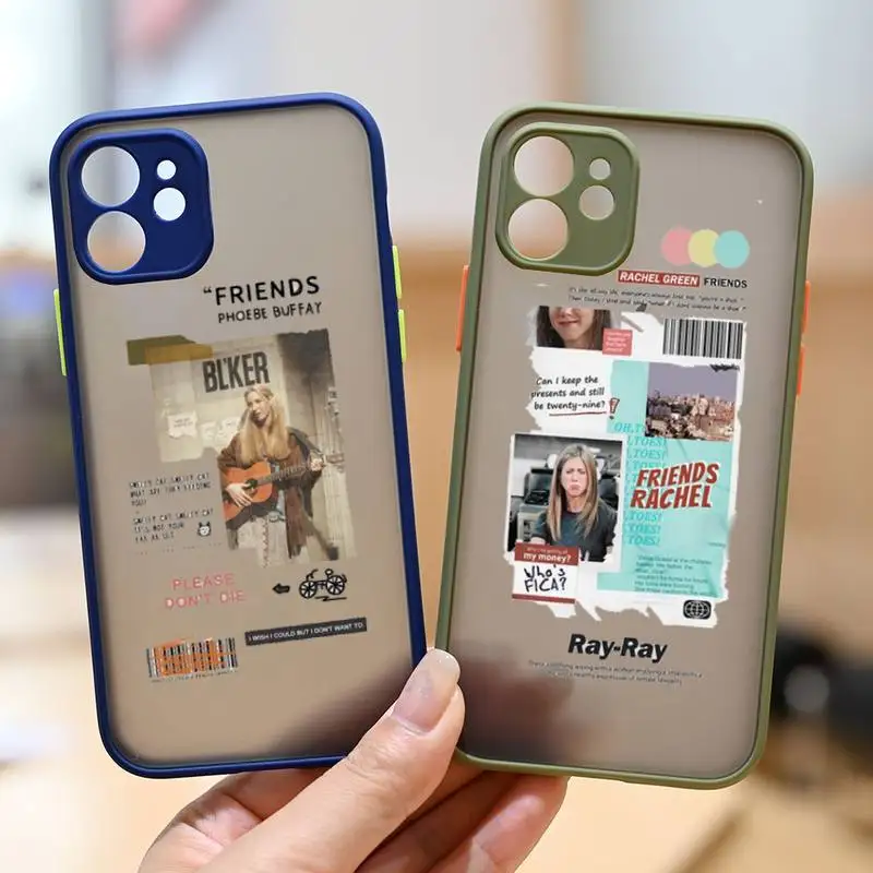 

Central Perk Friends Phone Case matte transparent Funda For Army Green iPhone 7 8 x xs xr 11 12 pro plus max mini Clear