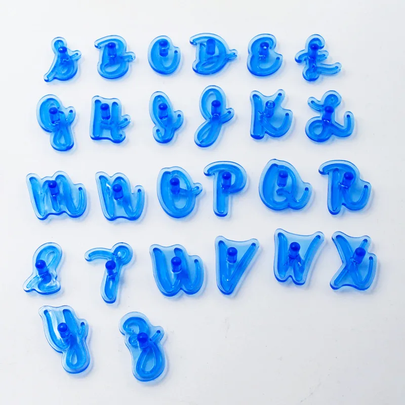 Алфавит сделай сам 3D тиснение для печенья штамп резак форма Аксессуары выпечки |