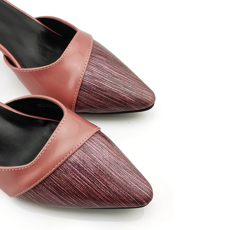 

Pink 2020 Nice Shoes without Matching Bag Set Decorated with Rhinestone Nigerian Shoes Possible With Matching Bag Party Shoes