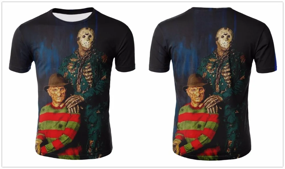 Newest 3D Clown T Shirt Skull Skeleton Summer T-shirts Men Women Hip Hop Punk Gothic Shirts Vintage Rock Anime Casual Tees