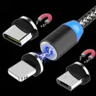 Магнитный зарядный штекер типа C, Круглый Магнитный кабель, штекер типа C Micro USB C, 8-контактные штекеры, адаптер для быстрой зарядки телефона, микроusb