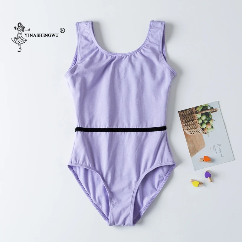 

New Girls' Classic High-Neck Sleeveless Tank Leotard Basic Gymnastic Camisole Ballet Dance Leotard Bodysuit Tank Top Cotton