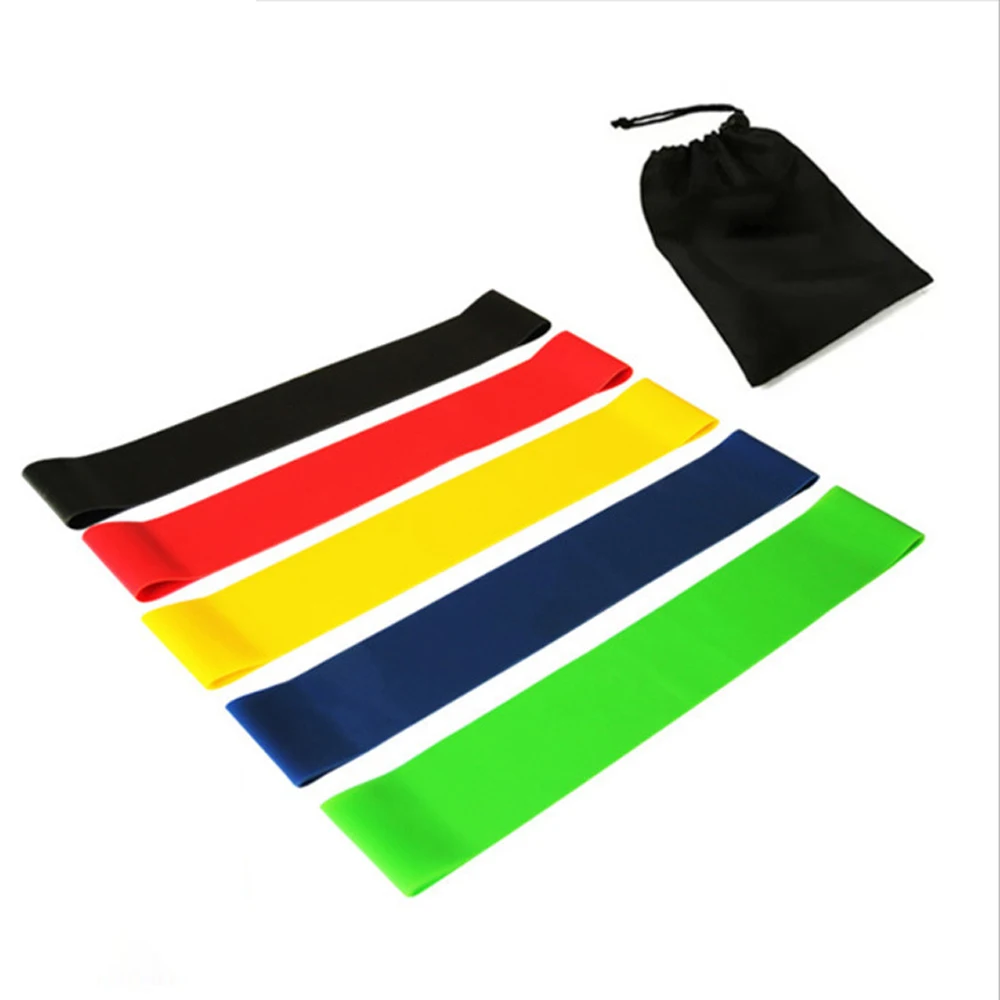 5 шт. резинки для йоги Уличное оборудование фитнеса 0 35 мм-1 1 мм эластичные