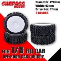 surpass hobby 4pcs 18 rc off road tyre 120mm buggy car tires wheels for redcat team vrx hpi kyosho hsp carson traxxas slash
