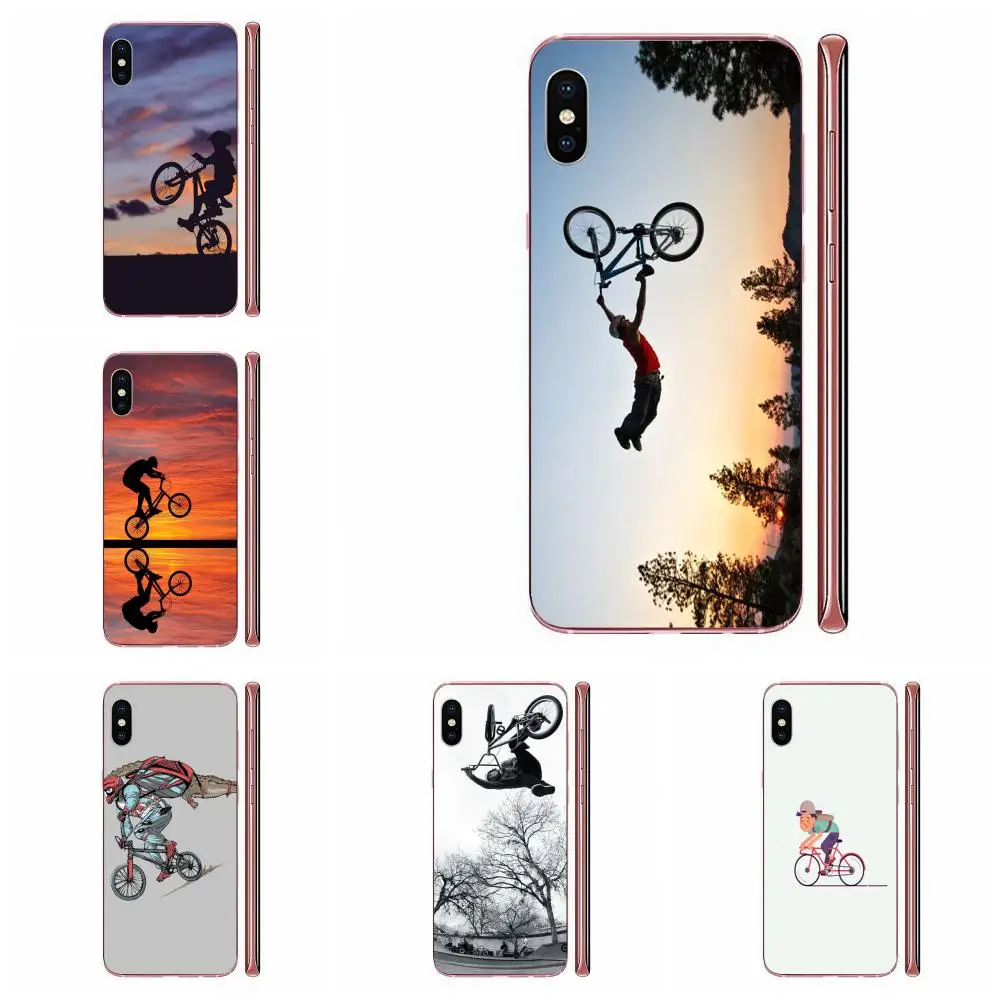 Для Apple iPhone 11 Pro X XS Max XR 4 4S 5 5C 5S SE SE2 6 6S 7 8 Plus мягкие чехлы для экстремального спорта Bmx