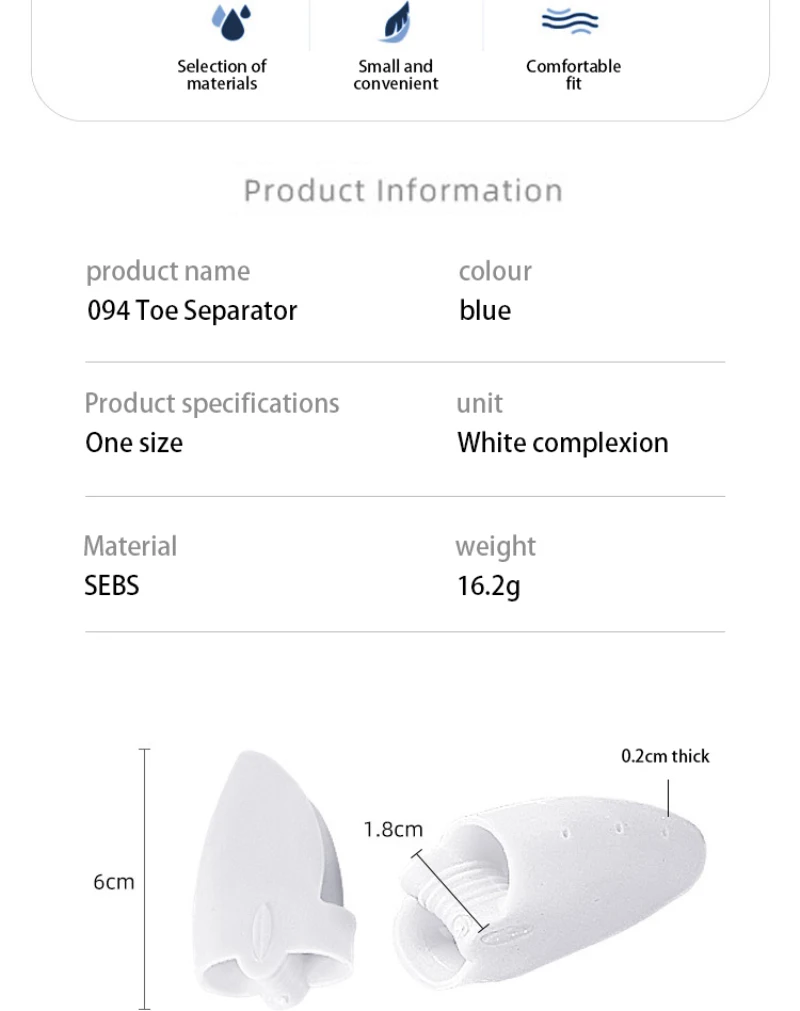 1Pair Little Toe Straightener Soft Silicone Bunion Guard Adjuster Feet Pads Relief Foot Pain Toes Separator Care Tool | Красота и
