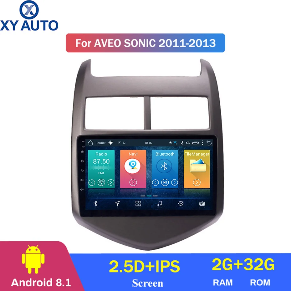 9 дюймов 2.5D IPS Закаленное HD Мульти-сенсорный экран Android 8 1 NAVI для Chevrolet Aveo 2011-2013 с