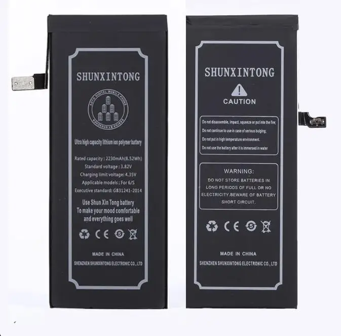 

Ultra High Capacity Lithium ion Polymer Mobile Phone Battery 2230mah for Apple iPhone 6s 6/S Replacement Batteries + Tools Kit