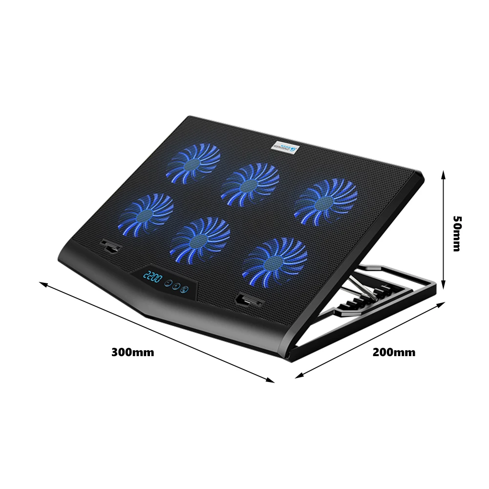 Охлаждающая подставка для ноутбука F6 Cool Cold с сенсорным управлением охлаждения 7