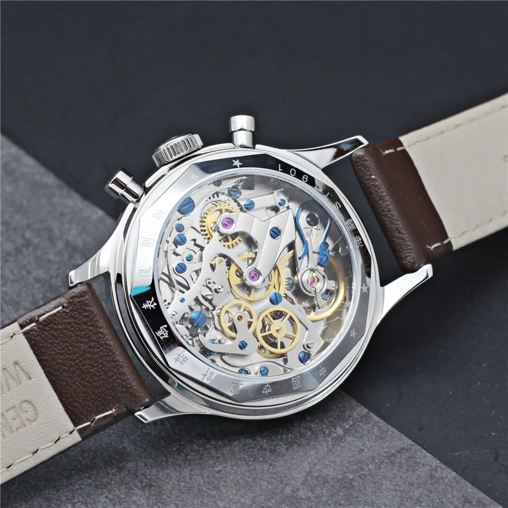 Классические мужские часы RED STAR HK-ED 1963 ST19 Seagull Move Men t акриловый сапфир механический