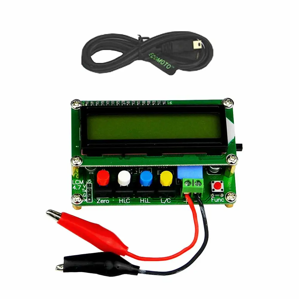 

JUNTEK New LC-100A Digital LCD Inductance Capacitance Meter Range 1pF-100mF 1uH-100H Display High Precision Meter