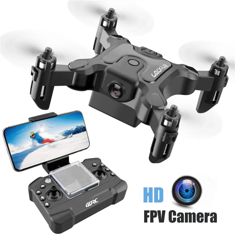 Складной мини-Квадрокоптер 4дрк V2 HD камера Wi-Fi Fpv воздушное давление удерживание