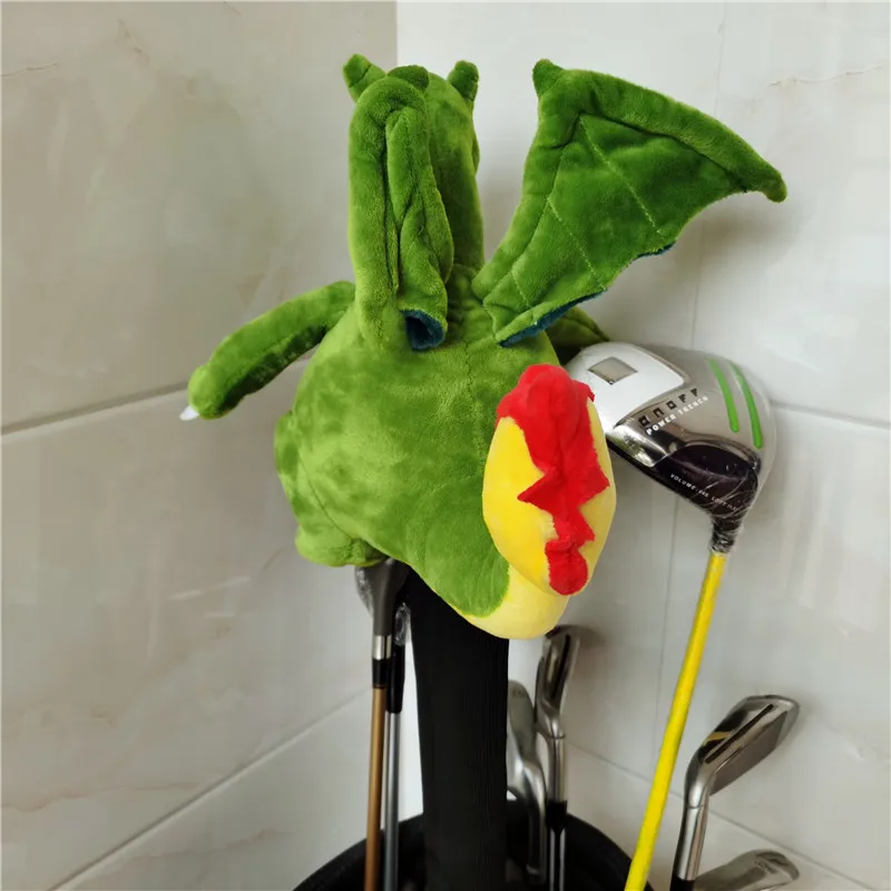 Чехол с мультяшным драконом для головы водителя плюшевый Для Гольфа 460cc