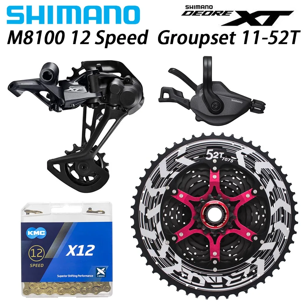SHIMANO DEORE XT M8100 12-Скорость указано MTB горный велосипед 12-Скорость 52T SL+ RD+ ZRACE+ X12 M8100 переключения передач задний переключатель двухколесного велосипеда