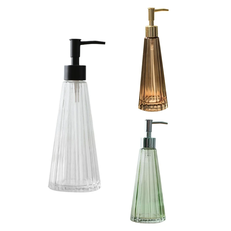 

Creative Glass Emulsion Bottle Press Empty Bottles Soap Shampoo Bottle Hand Soap Dispenser Pump Bottle