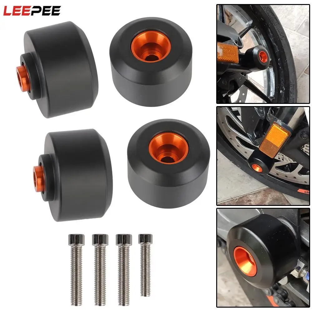 

Motorcycle Front Rear Fork DUKE 390 (13-15) DUKE 125/200 RC 390 2014-2015 RC 125/200 Wheel Frame Slider Crash Protector Pads