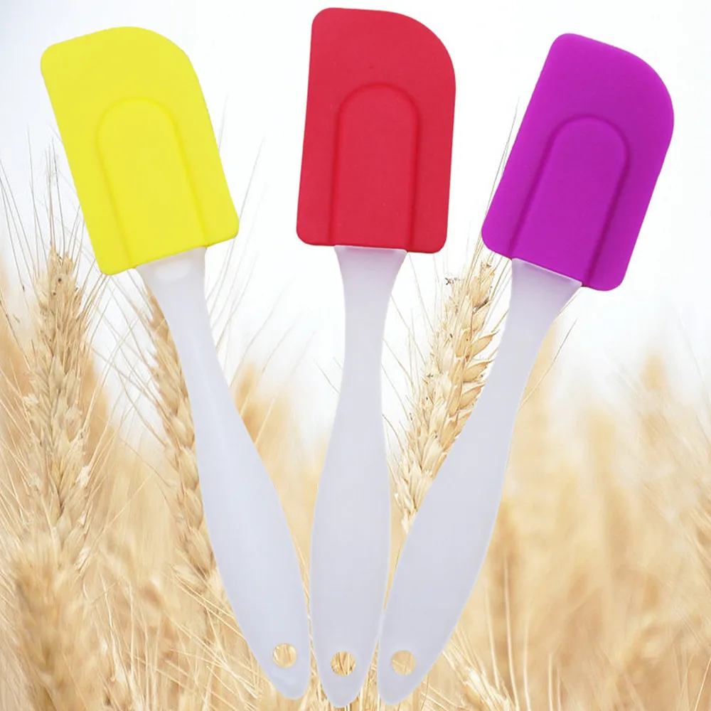 

Multicolor Silicone Food Grade Non Stick Butter Cooking Spatula Set Cookie Pastry Scraper Cake Baking Spatula Silicone Spatula