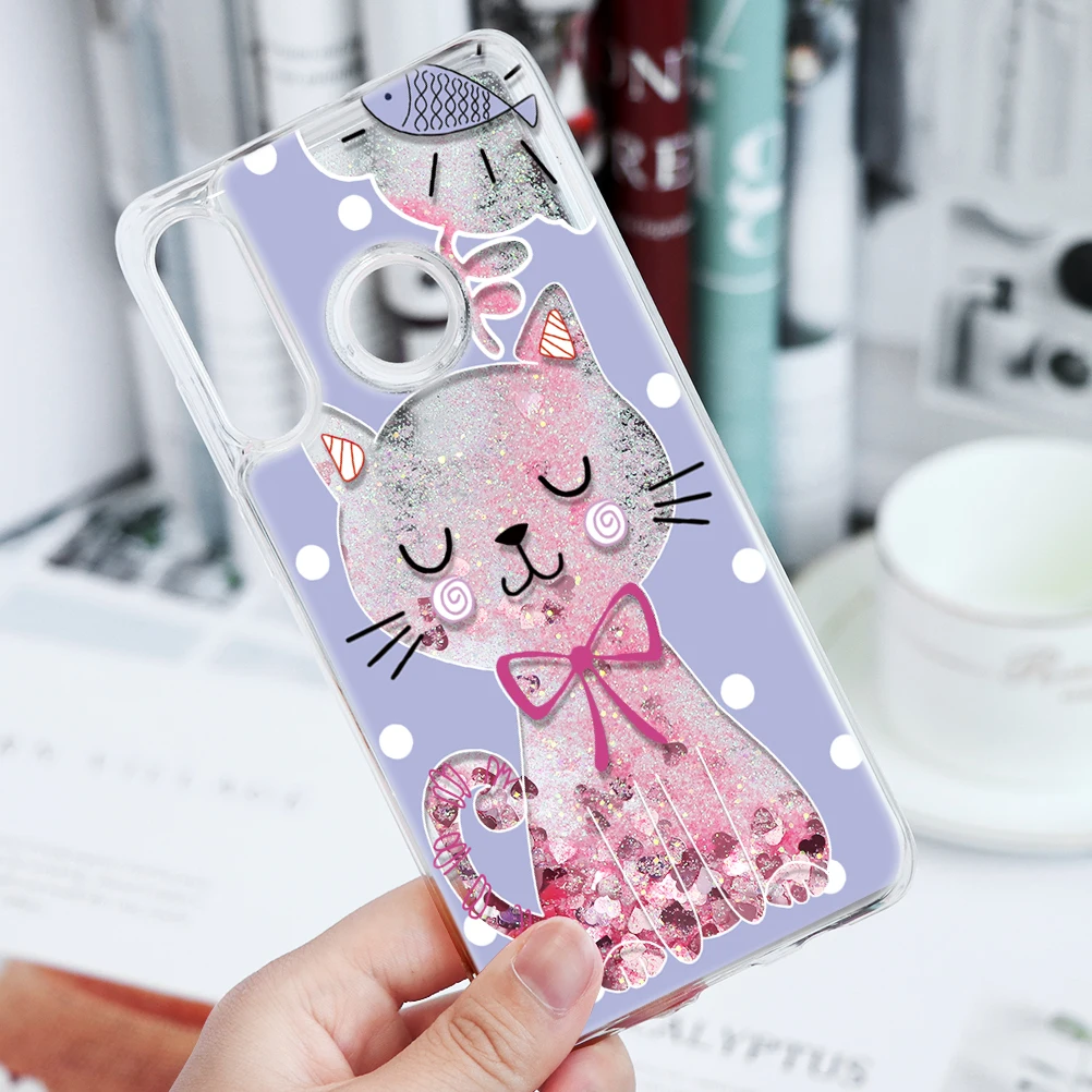 maozuo Жидкий сыпучий песок с блестками чехол для huawei P20 P30 P8 P9 10 Lite mate 20 Pro 10 P Smart On Honor 7A Pro 8X10 9 lite чехлы - Цвет: maozuo
