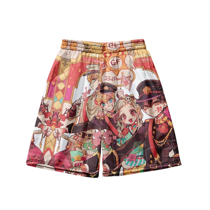 

Toilet Bound Hanako kun Shorts Loose Sportpants Men Casual Shorts Women Summer Fashion Beach Shorts Basketball Pants No belt 4XL