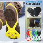 1 пара Нескользящая универсальная вышлите ваш заказ прямо к этому поставщику Шипы туфли аксессуар на открытом воздухе с хорошей эластичностью ледяным скалам! Анти-проскальзывать через обуви шипы