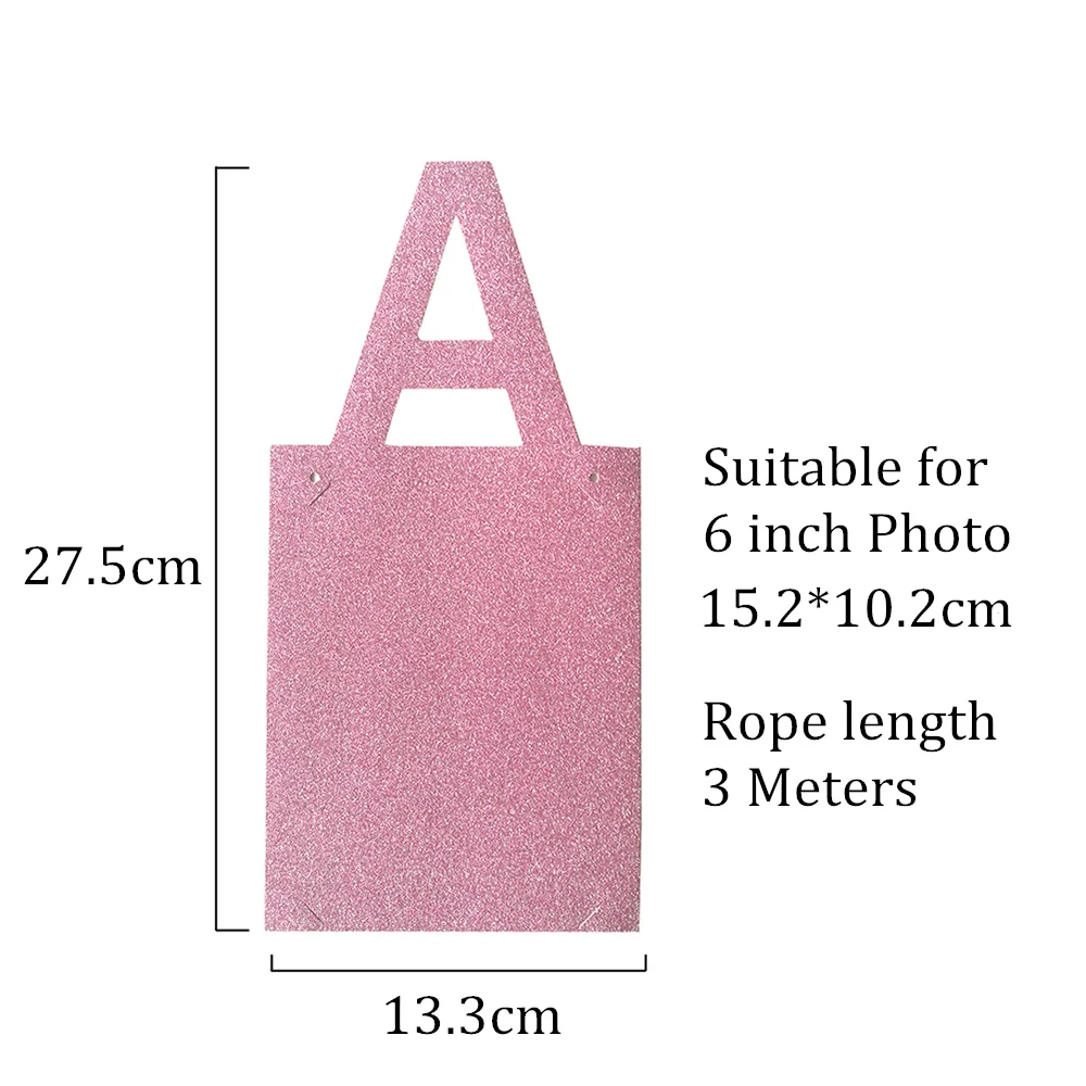 

1Set Kids Baby Shower Photo Banners Paper Garland Gender Reveal Party Decorations DIY Kids Photo Wall Paper Bunting Flags