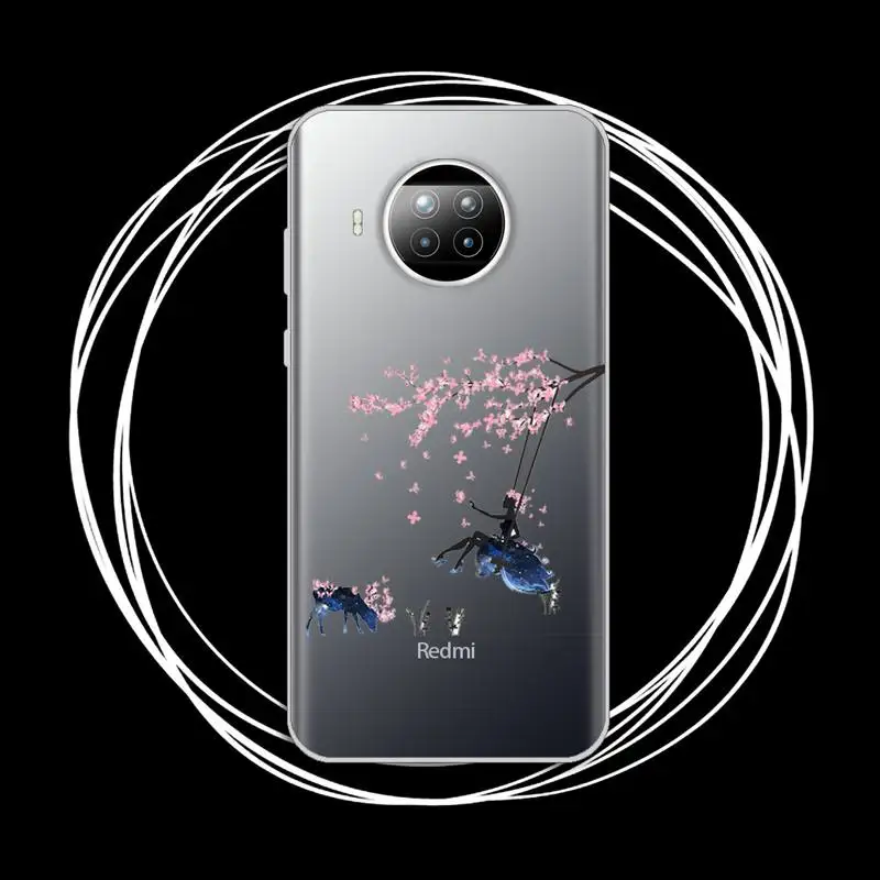 

Phone Case Transparent for Xiaomi mi Redmi note 10 t 8 9 pro lite 11 Samsung S 8 9 10 20 Eiffel Tower