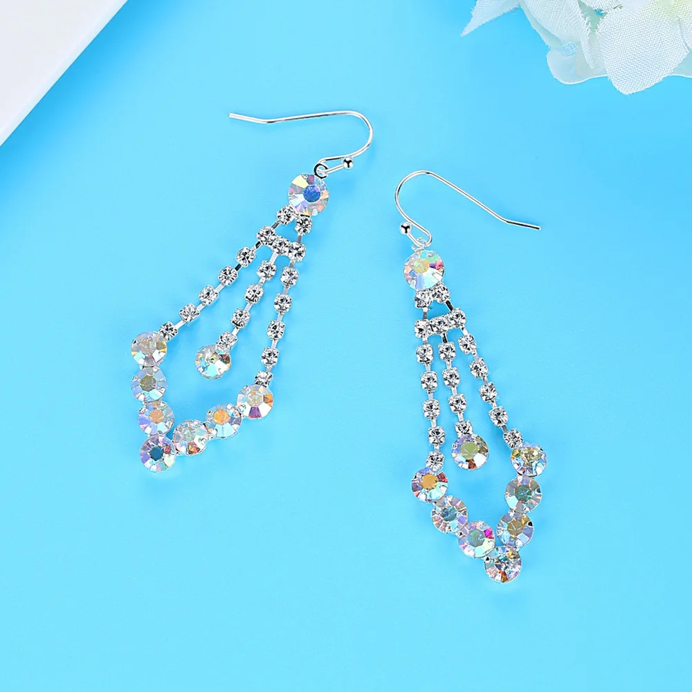 

YZX25 S925 sterling silver color EARRINGS COLOR women's Earrings