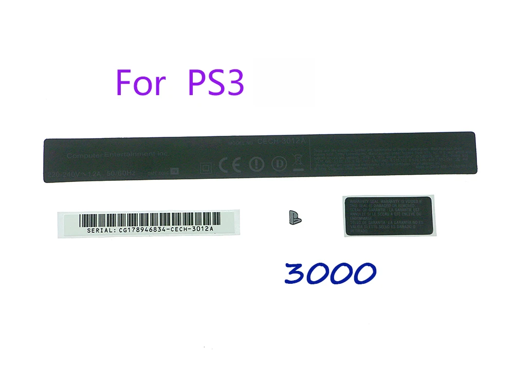 Хост Стикеры этикетка для Sony PS3 CECH-3012A 3000 Корпус наклейка Shell уплотнения PlayStation 3