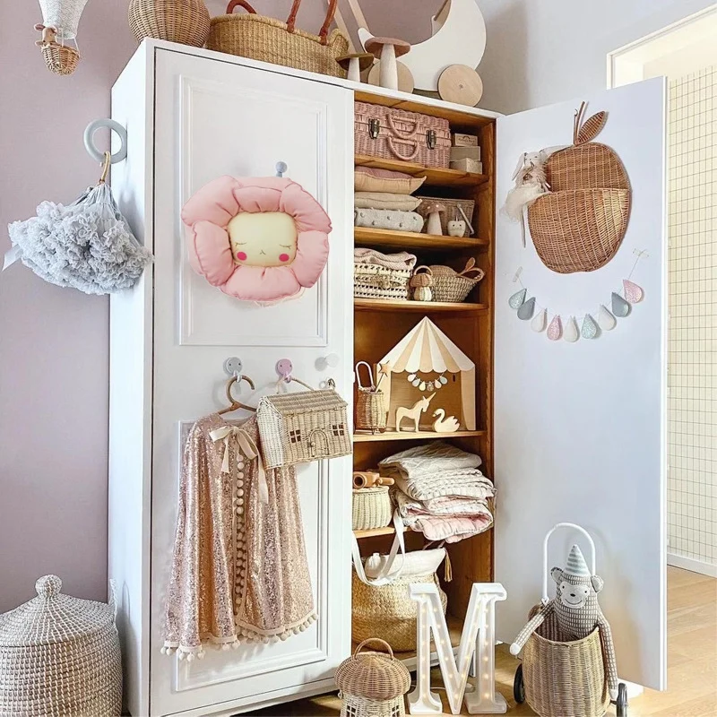 

Girls Soft 3D Sun Flower Stuffed Toy Wall Hanging Plush Doll for Children Nursery Room Decoration Gift Photography Props