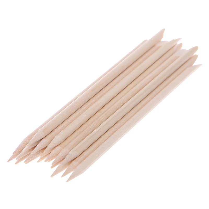 20Pcs Orange Wood Sticks for Nail Art Cuticle Pusher Remover Manicure Tool | Красота и здоровье