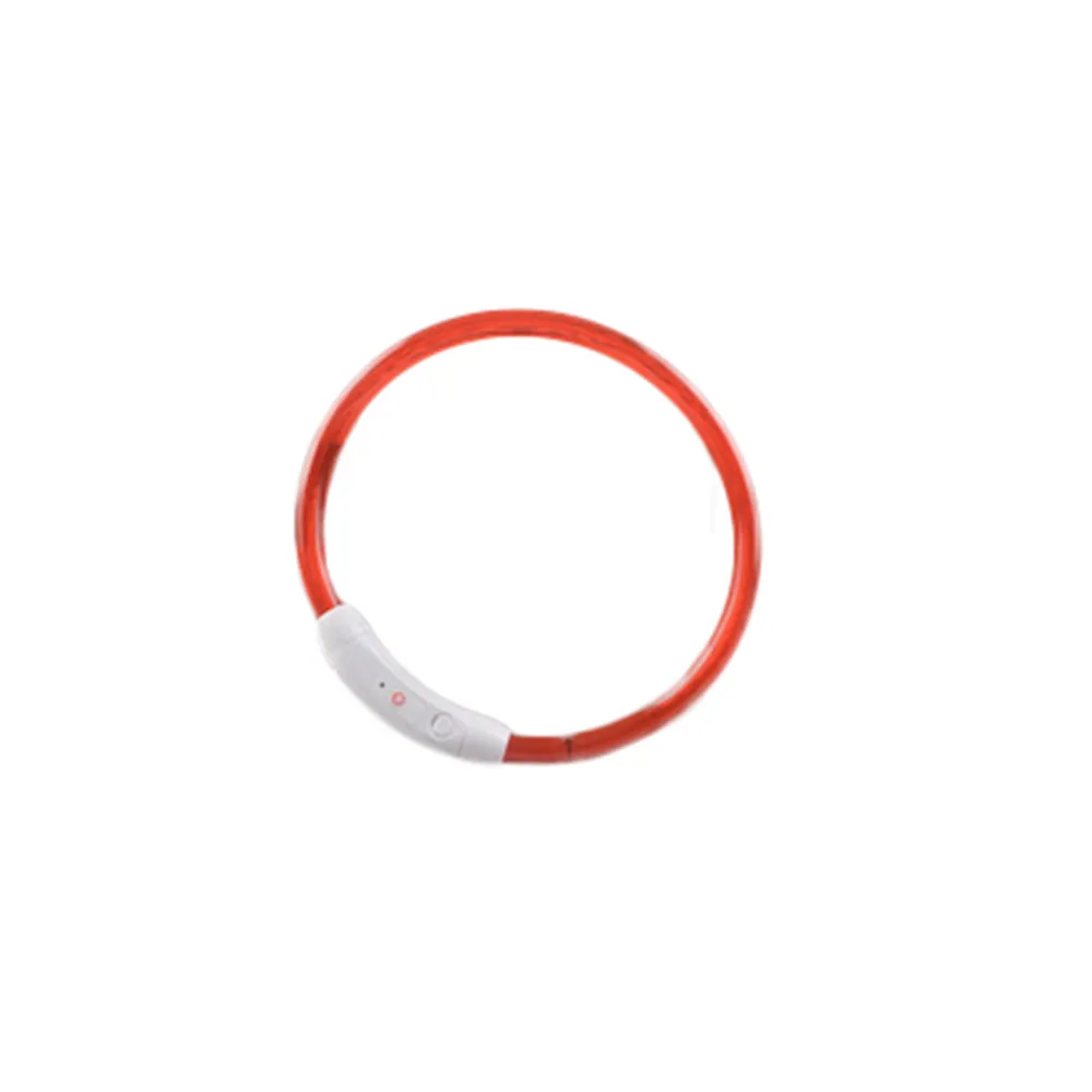 Перезаряжаемый Водонепроницаемый светодиодный мигающий ошейник с USB безопасный