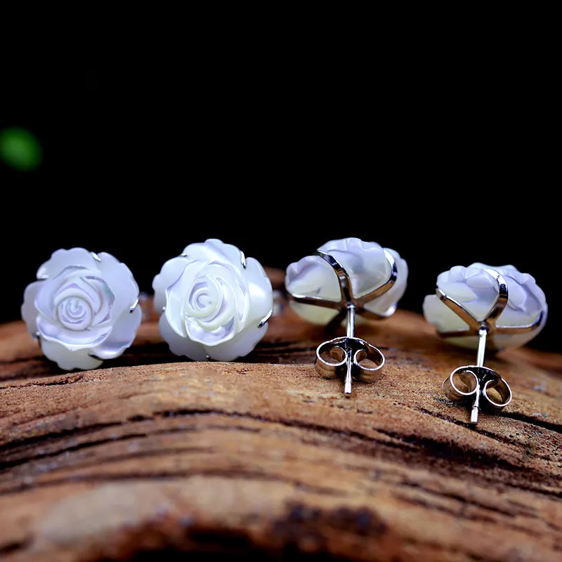 Серьги-гвоздики женские из серебра 925 пробы 12 мм |