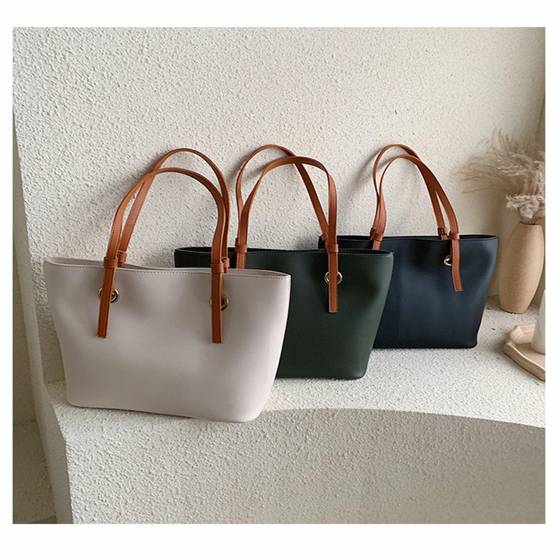 Длинная сумка цвета шампань из искусственной кожи вместительный винтажный