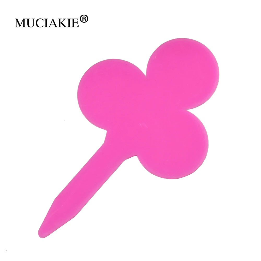 MUCIAKIE 50PCS Garden Plant Waterproof Flower Shape Labels Reusable Plastic Nursery Vegetable Thick Tags Markers Decoration Tool | Дом и сад