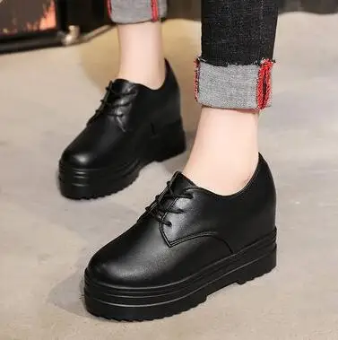 8 FeiYiTu криперы, женская обувь zapatos mujer; популярная обувь Повседневное Винтаж на резиновой подошве обувь на платформе Для женщин женские туфли на плоской подошве плюс размер 35–39 - Цвет: 8
