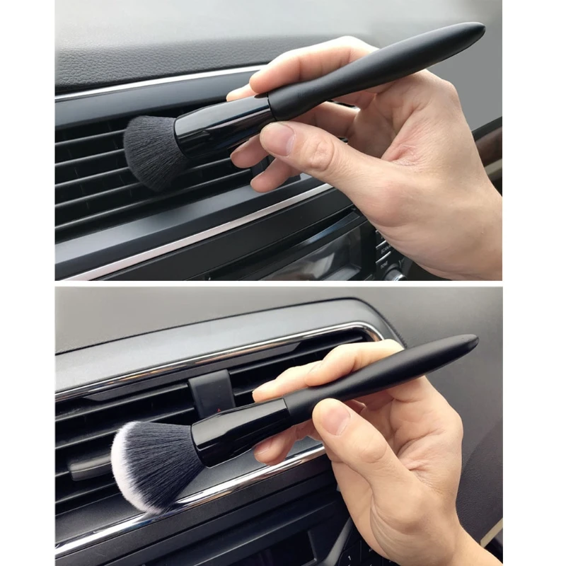 

X7AE Car Super Soft Hair Detail Brush Auto Interior Brush Electrostatic Dust Remove Tools Car Engine Wheels Wash Brushes Tool