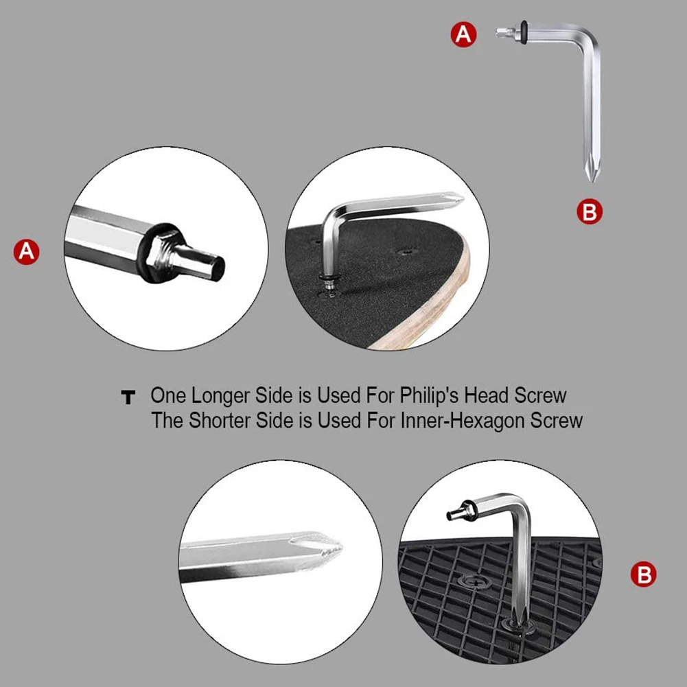 

Multifunctional Skateboard Tool Scooter Longboard T-Wrench 25mm Screw Skateboard Adjustment Tool Scooter Tool High Quality