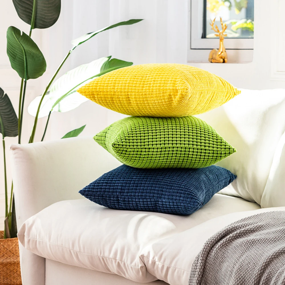 Corduroy Cushion Cover Nordic Modern Home Decoration Pillow Covers Rectangular 30x50 Throw Salon | Дом и сад