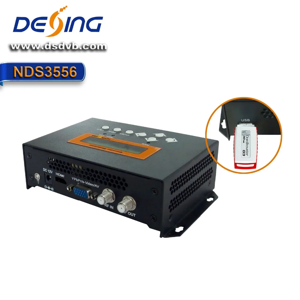 

hd/sd encoder modulator with USB record and playback