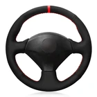 Чехол рулевого колеса автомобиля черная замша для Honda S2000 Civic Тип R Lntegra простота Civic SI Acura RSX 2000 2001 2002-2008 2009