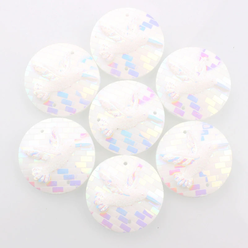 Taidian плоская задняя сторона Стразы кабошон 25 мм родное искусственное Пришивание