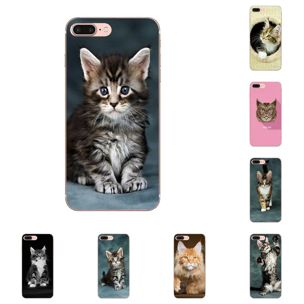 Pet с Мейн куном серебра роскошный Вертикальный чехол для телефона Xiaomi Redmi Mi 4 7A 9T K20