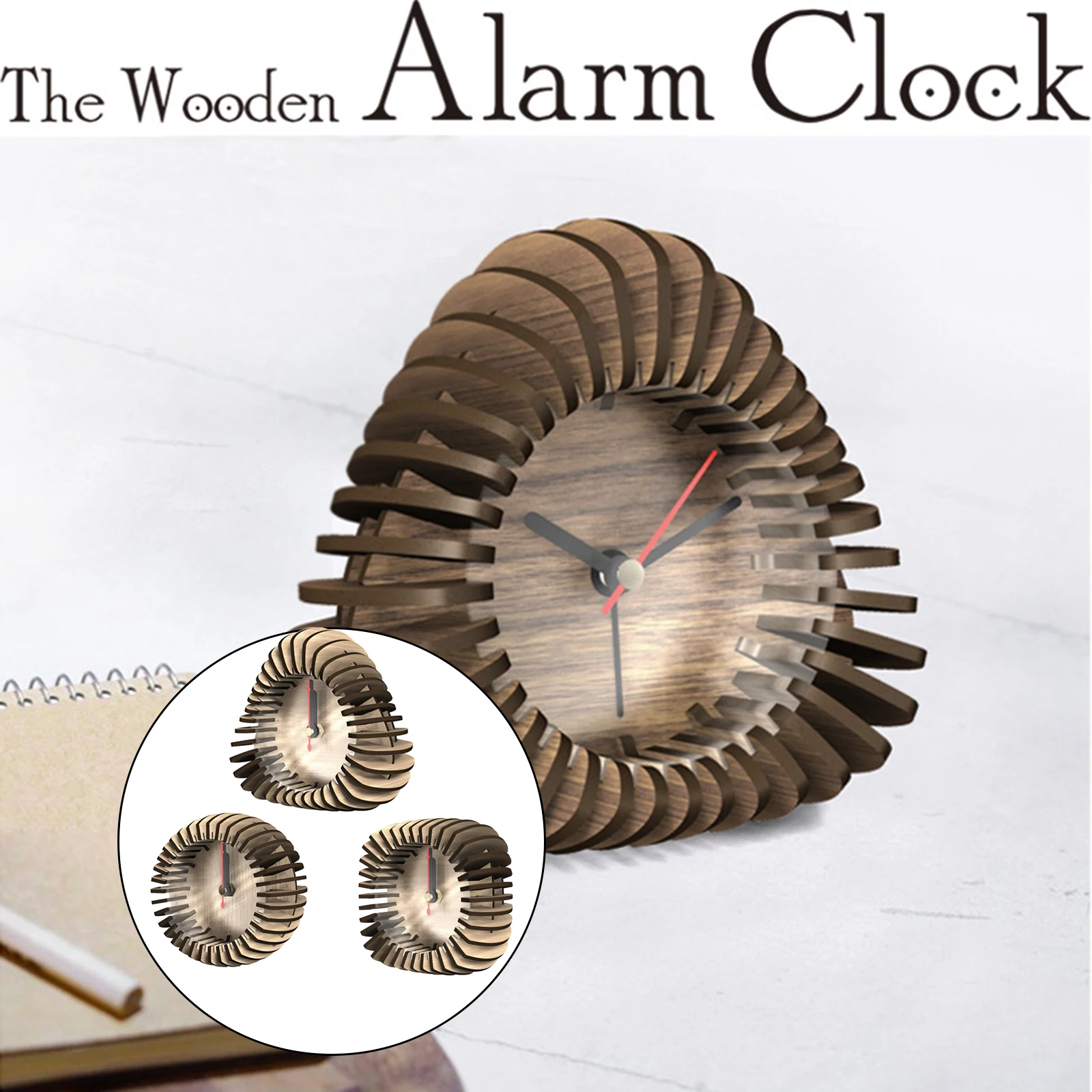 Wooden Clock Puzzle DIY Model Kits for Adults Kids Decoration | Игрушки и хобби