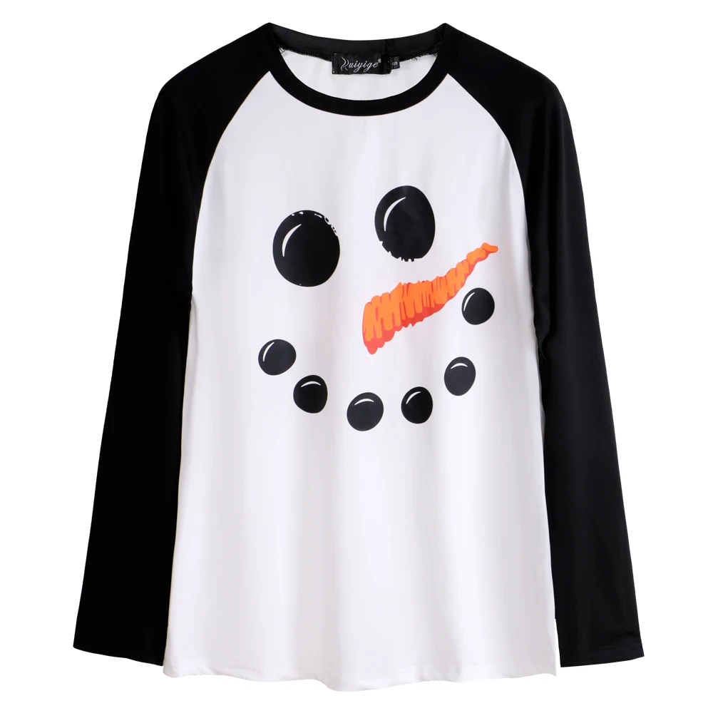 Женская рождественская блузка Baharcelin красная Повседневная Блузка с длинным