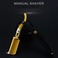 wooden handle mens shaving tools straight razor shave