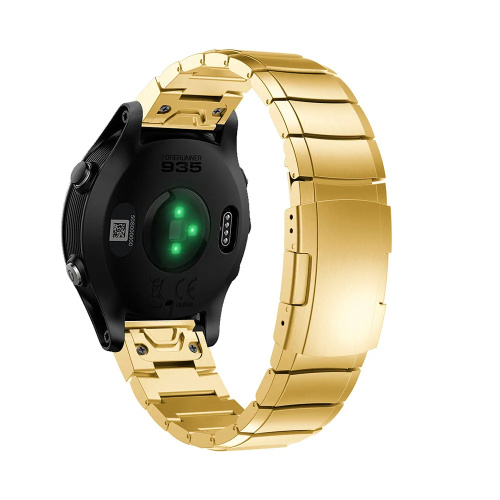 26 мм для Garmin Fenix 5X/5X Plus/Fenix 3/3HR/Quick Release Easy Fit часы из нержавеющей стали наручные мужские часы женский браслет