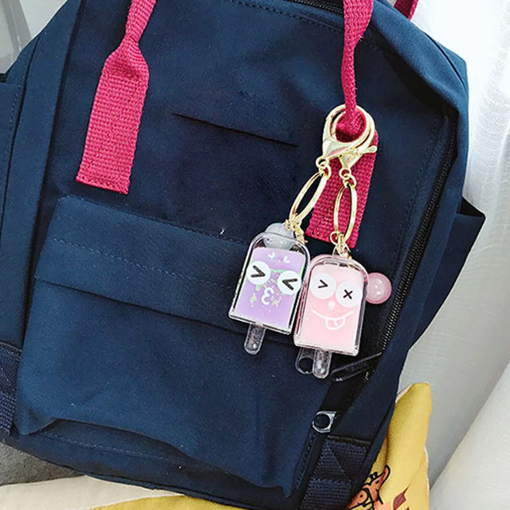 Креативный брелок для ключей с мороженым и блестками | Украшения аксессуары