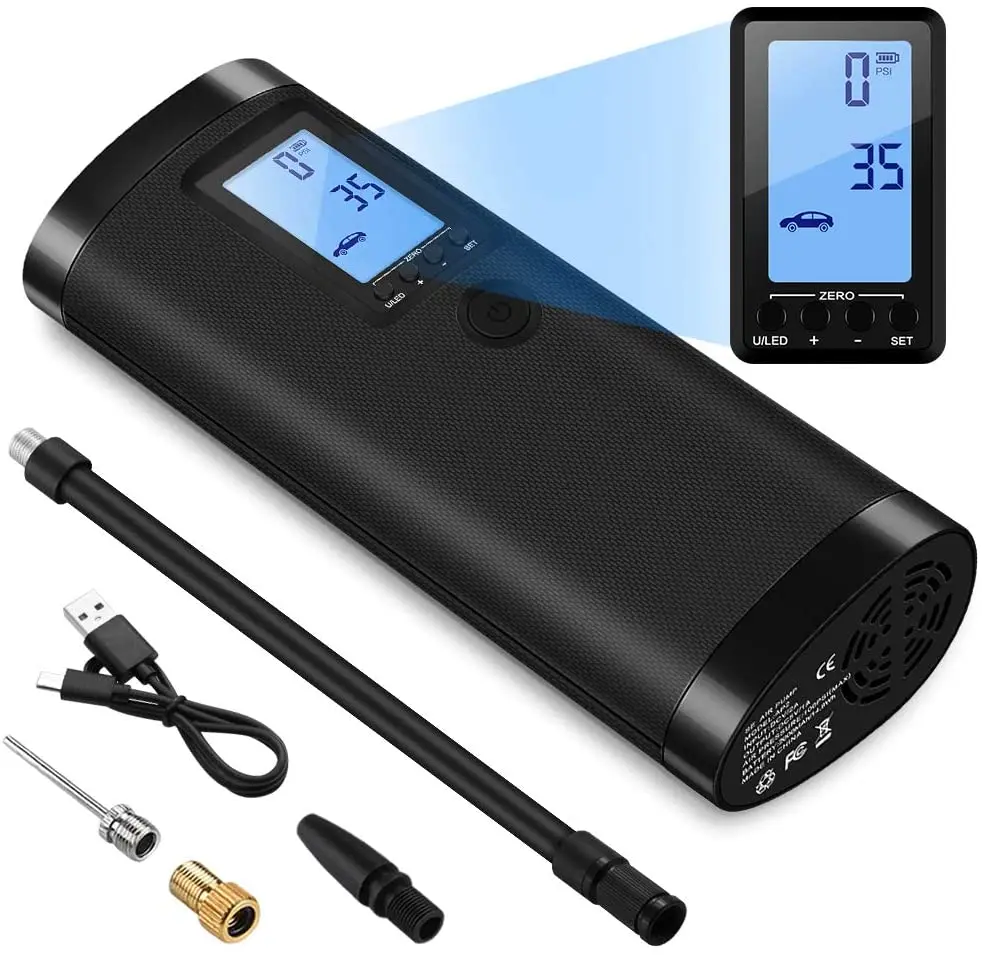 

Marshell Portable Air Pump Tire Inflator Digital Air Compressor Pressure Detection Electric Pump Bike Motorcycle Car Football