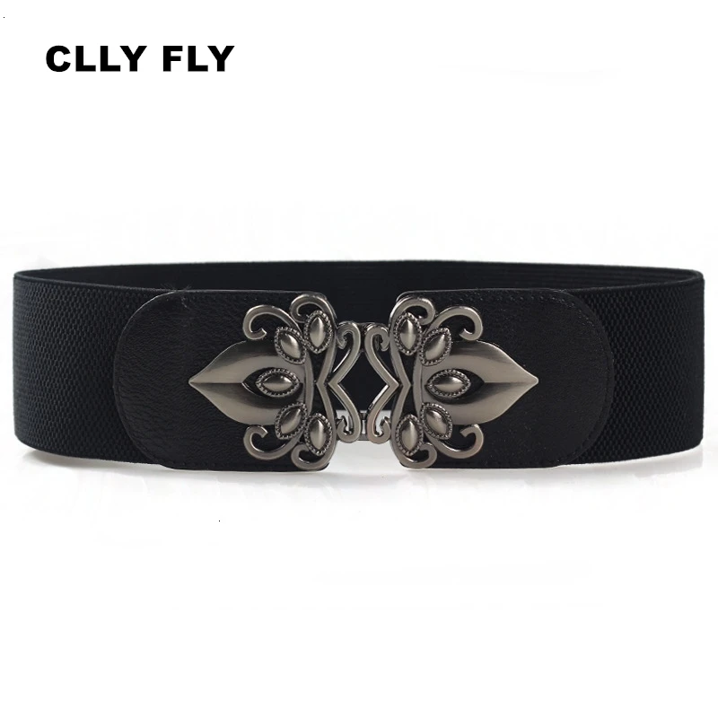 Женские винтажные широкие эластичные ремни Королевский металлический корсет с