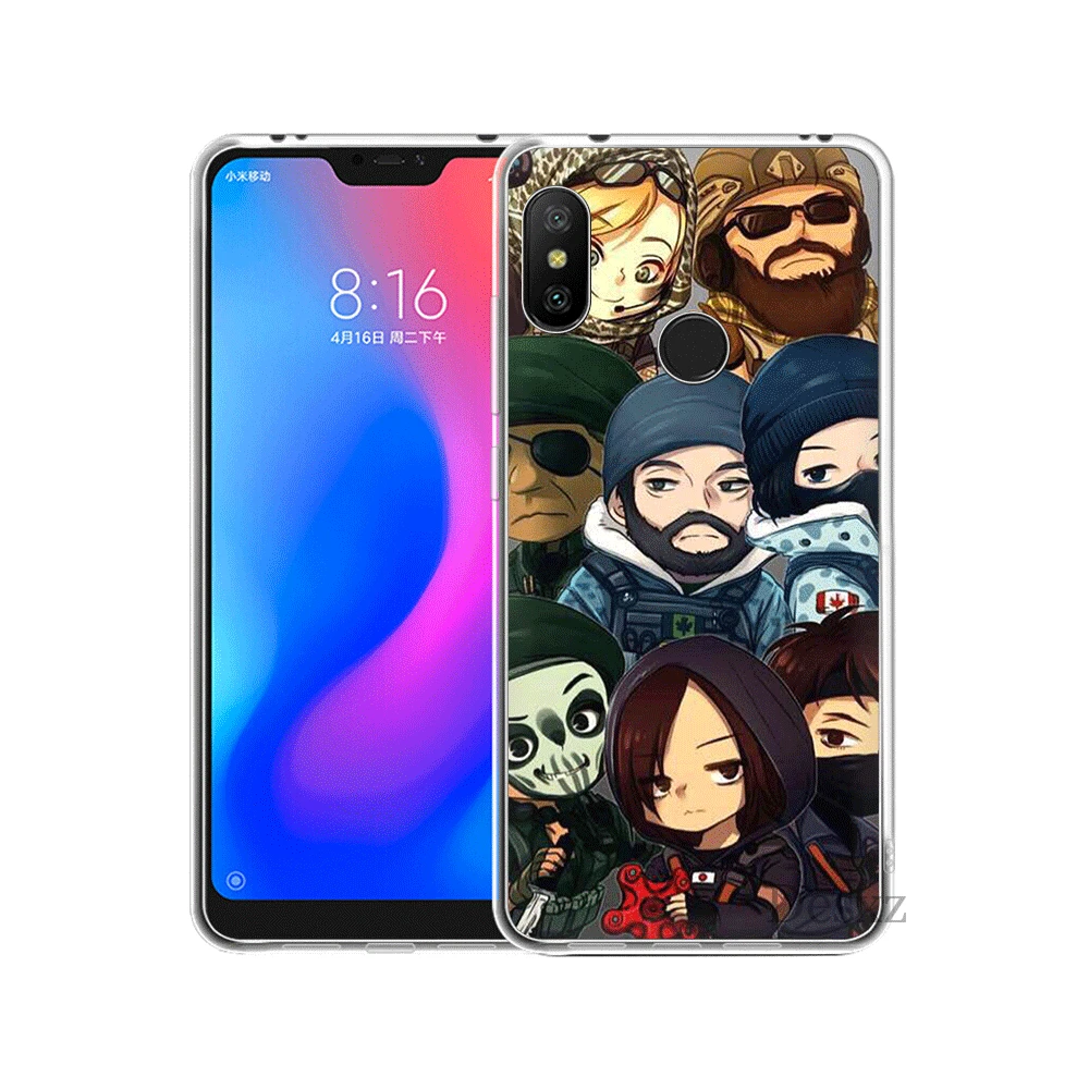 Mobile Phone Case For Xiaomi Redmi Note 6 7 Pro 5A 4 4X 3 5 Hard Cover Rainbow Six Siege | Мобильные телефоны и